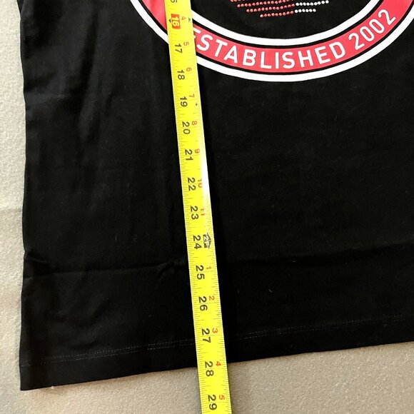 True Religion Men's Jet Black Strike Embellished Short Sleeve T-shirt Medium NWT - Picture 12 of 12